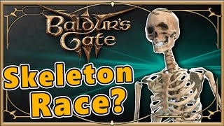 Are Skeletons a Race in Baldurs Gate 3 Ep17 [upl. by Ahsitruc]