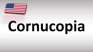 How to Pronounce Cornucopia in US American English [upl. by Molly]