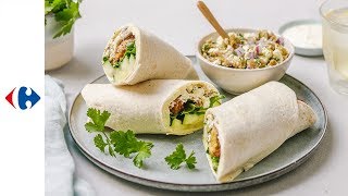 Wraps met gegrilde courgette olijvensalsa en falafel [upl. by Niasuh]