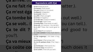 20 Expressions with Ca learnfrench frenchphrases frenchvocabulary frenchforbeginners [upl. by Loats]