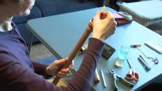 Making a Krummhorn Reed 8 of 8 [upl. by Yrolg]