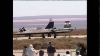 SR71 Takeoff at Edwards Air Force Base [upl. by Annuahs]