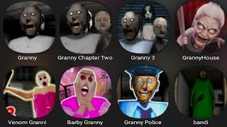 Granny Granny 2 Granny 3 Granny House Venom Granni Barby Granny Granny Police Bandi [upl. by Arzed]