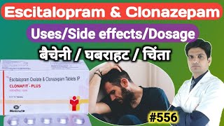 Escitalopram oxalate and clonazepam tablets ip  Nexito Forte in hindi  Nexito plus 5mg [upl. by Aneram]