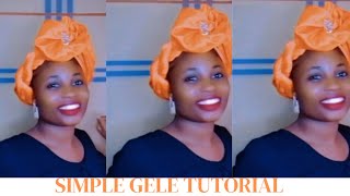 I did it Another Quick and easy gele tutorial 2024beginner friendly scarfstyle geletutorial [upl. by Artimed]