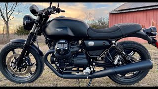 2021 Moto Guzzi V7 E5 Stone  Top Speed Run [upl. by Avrit]