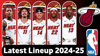 New UPDATE Miami Heat ROSTER  POSSIBLE STARTING LINEUP 20242025 [upl. by Renelle]