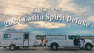 2024 Casita Spirit Deluxe  PICK UP DAY  SC to TX roadtrip [upl. by Nhguav]