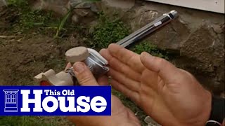 How to Install a FrostProof Faucet with PEX Piping  This Old House [upl. by Ehsiom]