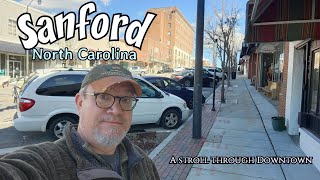 Sanford  North Carolina  A stroll through Downtown  2024 [upl. by Etnuaed]