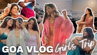 GIRLS GOA TRIP  villa tour fits sunsets cute cafés and more🏖️🌅✨ [upl. by Oicelem]