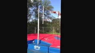 Taylor Corkum Wisconsin Lutheran HS  Pole Vault  12 attempt at practice [upl. by Hadeis]