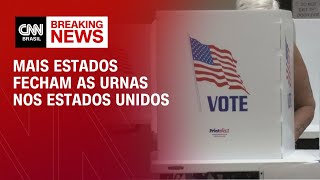 Mais estados fecham as urnas nos Estados Unidos  CNN PRIME TIME [upl. by Wehtam]