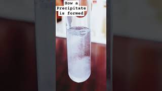 How Precipitate is formed science NECO chemistry shorts youtubeshorts youtube sciteach [upl. by Eentihw740]