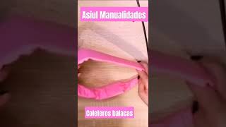 coleteros scrunchies bandas balacas fácil diy tutorial moldes tips shortvideo manualidades [upl. by Desi]