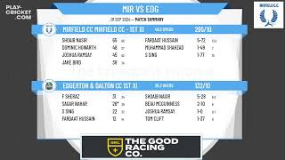 Mirfield CC Mirfield CC  1st XI v Edgerton amp Dalton CC 1st XI [upl. by Eiramlehcar]