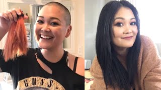 2 YEAR TIME LAPSE OF GROWING OUT A SHAVED HEAD [upl. by Ardyaf]