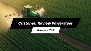 FieldBee PowerSteer autosteer system  Customer review 2023 Germany [upl. by Tammi]