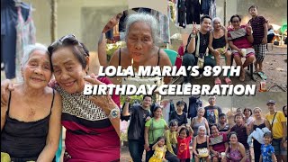 VLOG 603  LOLA MARIA’S 89TH BIRTHDAY CELEBRATION [upl. by Nossila]