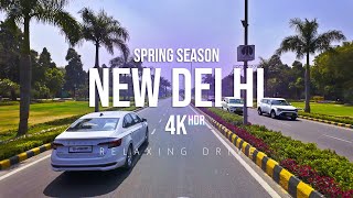 Driving in New Delhi  Spring Edition  4K 60 HDR [upl. by Preuss]