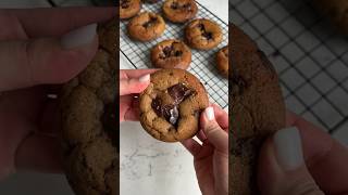 Brown Butter Miso and Tahini Chocolate Chip Cookie cookiesrecipe bakingrecipes [upl. by Donadee942]