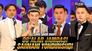 QVZ 2021  Savol javob sharti  Ogalar jamoasi sahnani yondirishdi [upl. by Photima]