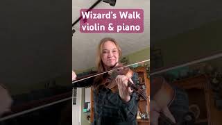 Crazy violin version of Wizard’s Walk for violin and piano violin music musician wizard [upl. by Enymsaj]