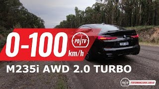 2020 BMW M235i Gran Coupe 0100kmh amp engine sound [upl. by Atimad780]