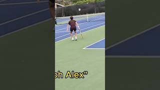 Cleanest pass ever hit ⁉️🧐 tennis shorts 🩳 [upl. by Artimid]