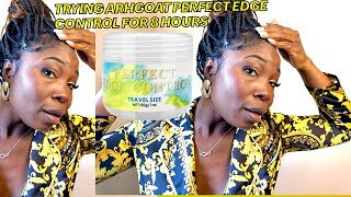 TESTING THE ARHGOAT EDGE CONTROL GEL ON MY 4C HAIR FOR 8 HOURS IS IT WORTH THE TRY THEONEPG [upl. by Conlon]