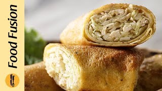 Chinese Rolls Recipe By Food Fusion Ramzan recipe [upl. by Yliak]