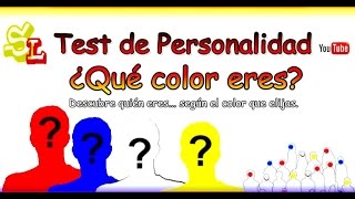 Test de personalidad  ley de Hartman o Test de Max Lüscher  Test de los colores [upl. by Surbeck818]