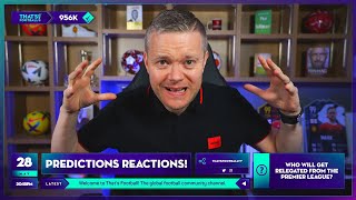 REACTING TO MY PREMIER LEAGUE PREDICTIONS [upl. by Kcitrap]