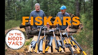 343  Fiskars Axes  Splitting Axes Hatchets Brush Axes and Machete [upl. by Teddie]