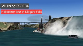 FS2004 Helicopter tour of Niagara Falls fs2004 canada niagarafalls [upl. by Karlyn]