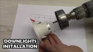 How to install downlights LED spotlight wiring How to wire LED down light [upl. by Maise]