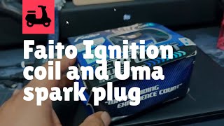 Faito ignition coil with Uma iridium and Brisk spark plug review [upl. by Ddal]