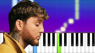 James Arthur  Train Wreck  Piano Tutorial [upl. by Halda]