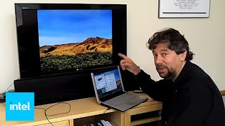 How to Stream Video from Your Laptop to HDTV  Intel [upl. by Aibat708]