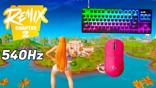 SteelSeries Apex Pro Mini ASMR 😴 Solo Gameplay 🏆 Satisfying Keyboard Fortnite 360 FPS 4K [upl. by Erhart]