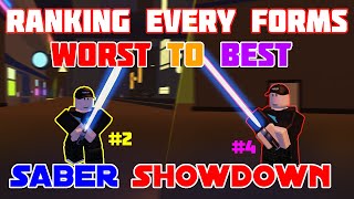 Ranking ALL Forms in Saber Showdown [upl. by Noirad]