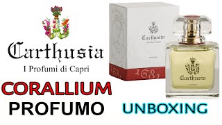 Carthusia Corallium Parfum unboxing [upl. by Iru]