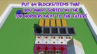 Minecraft AUTOMATIC ITEM SORTER  120 💯 [upl. by Ayocat371]