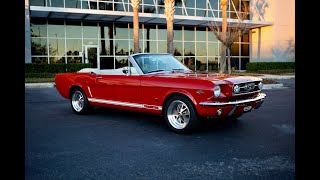 Revology Car Review  1966 Mustang GT Convertible in Candy Apple Red [upl. by Nairrod515]