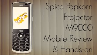 Spice Popkorn Projector M9000 Mobile Review amp HandsOn Experience [upl. by Strain]