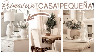 🐰IDEAS PARA DECORAR TU CASA PEQUEÑA EN PRIMAVERA 2024 Como decorar una sala comedor y recibidor [upl. by Aivil]