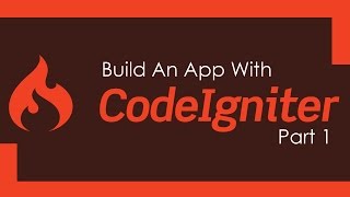 Build A CodeIgniter PHP App  Part 1 [upl. by Brita766]