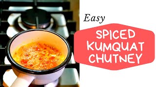 Easy spiced kumquat chutney Recipe [upl. by Edholm]