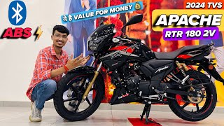 2024 TVS Apache RTR 180 2V Detailed Review  Apaches RTR 180 Onroad Price Mileage and Features tvs [upl. by Ardiek]