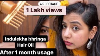 Review on Indulekha Bhringa Hair Oil  Is it worth it  20 indulekhahairoil [upl. by Gitel929]